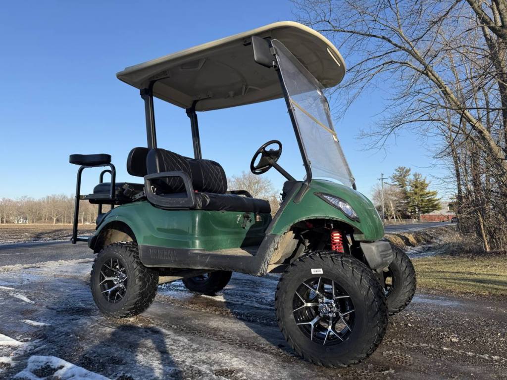 2009 Lifted Green Yamaha G29 Drive Golf Cart – Sold