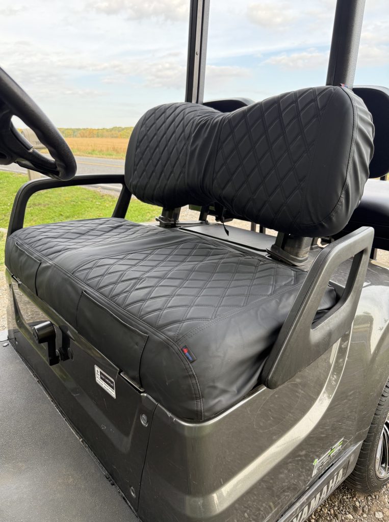 Carbon 2021 Yamaha Drive2 EFI golf cart for sale in Byron, MI