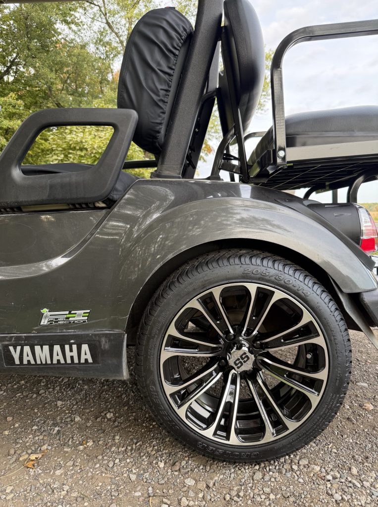 Carbon 2021 Yamaha Drive2 EFI golf cart for sale in Byron, MI
