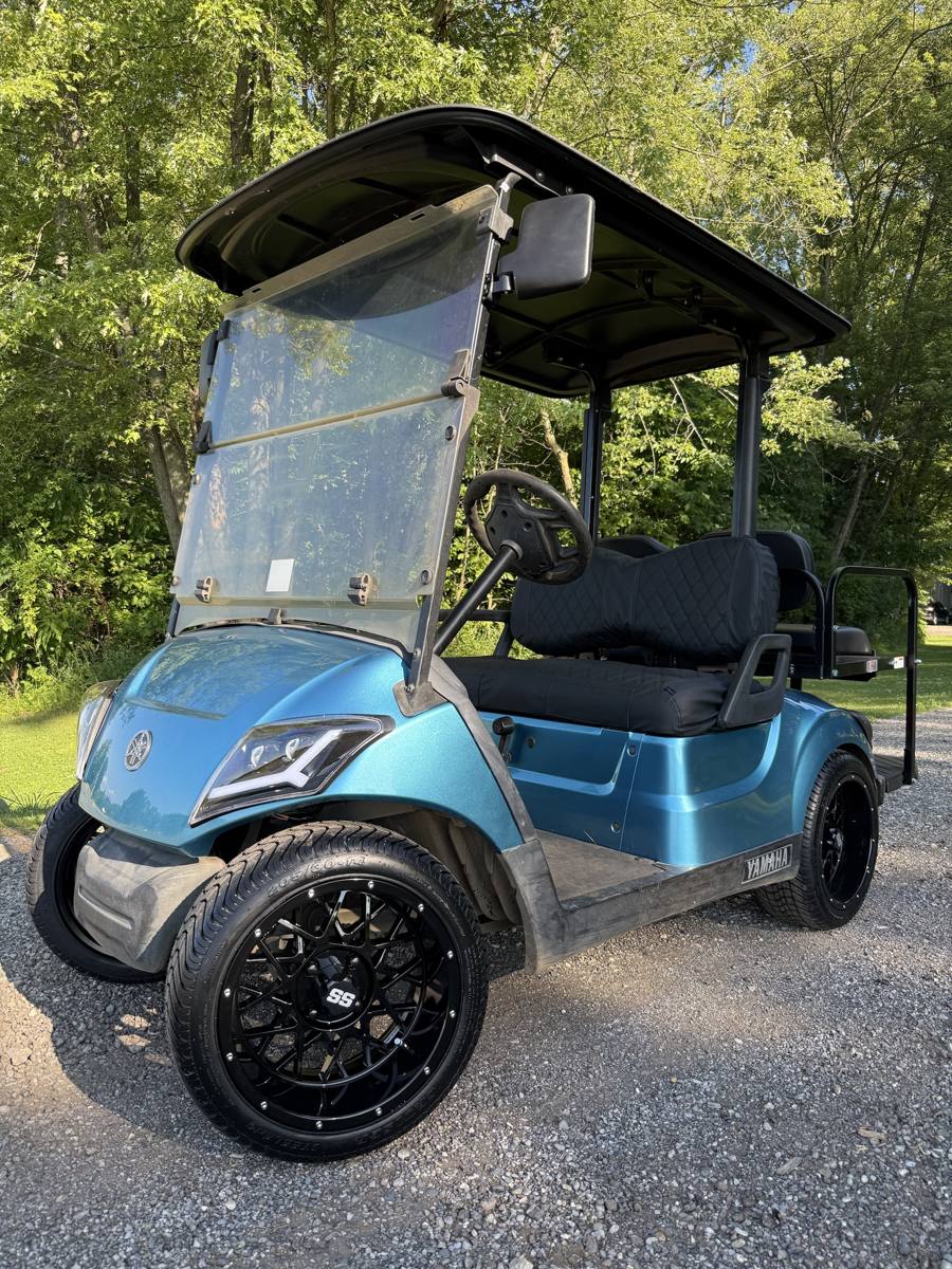 2019 Blue Yamaha Drive2 EFI QuieTech Golf Cart – Sold